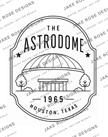 Houston Astrodome Simple SVG & Laser File