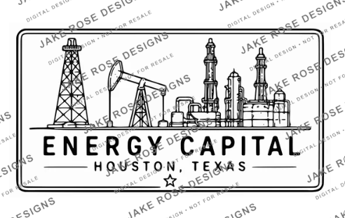 Houston Energy Capital Detailed SVG & Laser File
