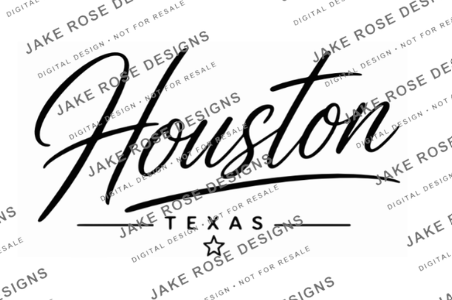 Houston Script Simple SVG & Laser File